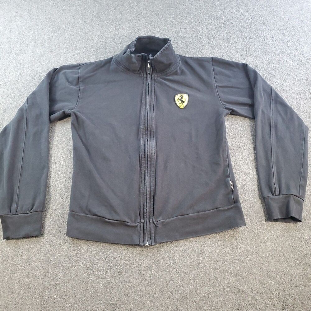 Ferrari Zip Up Jacket Women's/ Youth Black Size 2